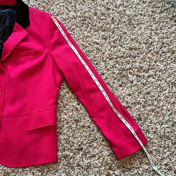 Talbots Hot Pink Velvet Collar Blazer - Picture 11 of 11